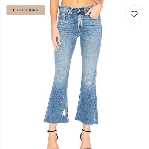 NEW • Rag & Bone • Crop Flare Jean Maybrook Blue - Picture 2 of 8